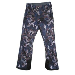 PATAGONIA women's insulated Snowbelle ski pants with RECCO blue camo size XS NEW